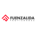 logotipo fuenzalida propiedades — marca inmobiliaria roja