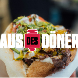 knuspriges döner sandwich mit kräutern und sauce