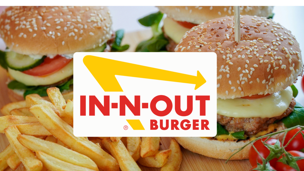 in n out double cheeseburger with golden fries