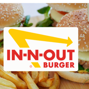 in n out double cheeseburger with golden fries