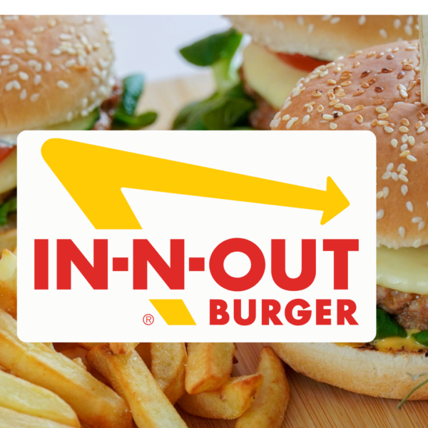 in n out double cheeseburger with golden fries
