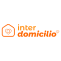 logotipo inter domicilio: casa naranja con corazón