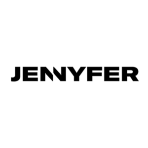 logotype jenyfer minimaliste noir et blanc