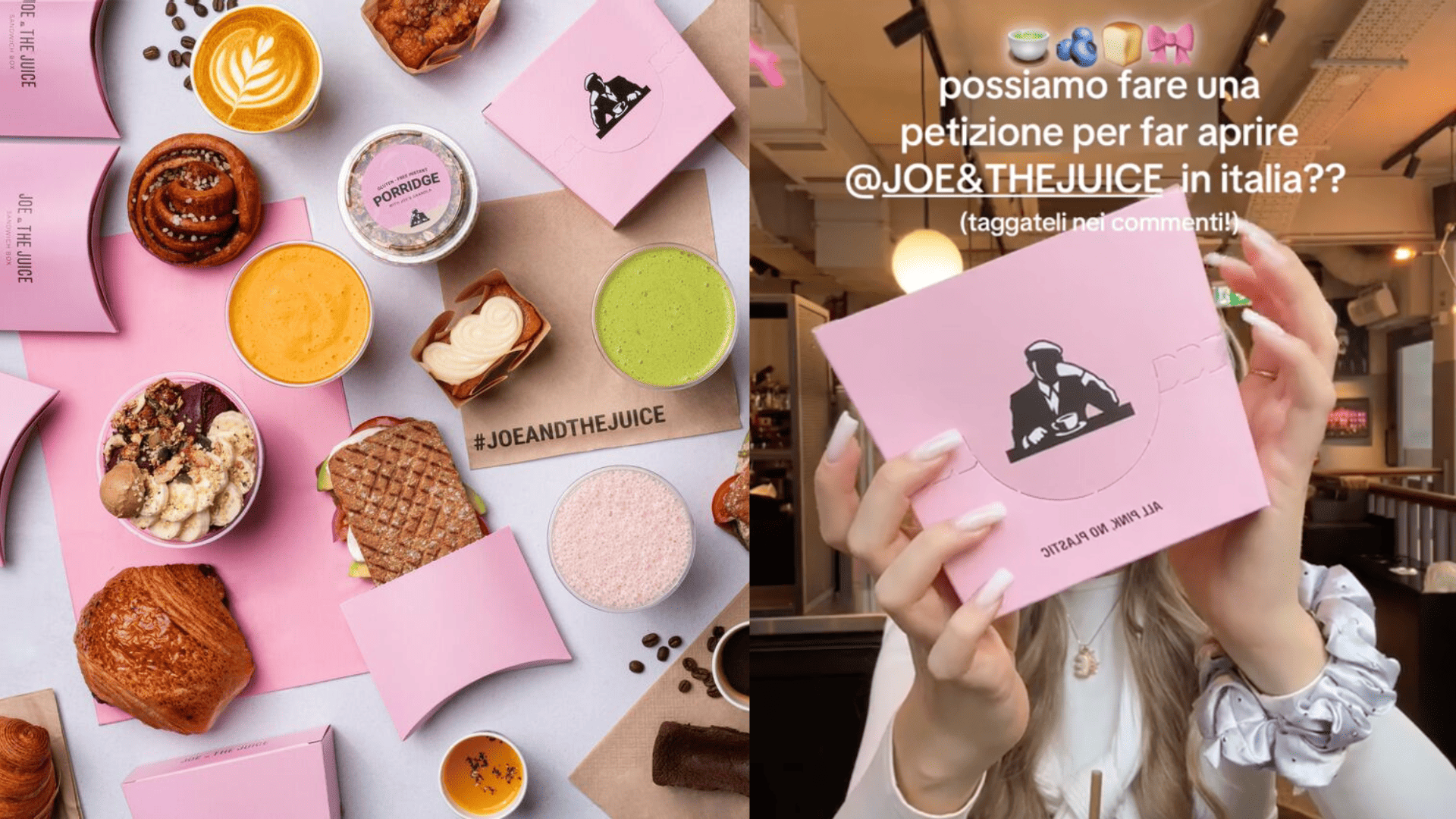 joe & the juice : brunch, jus et emballages roses