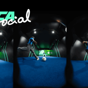 joueur toca en action : tir de ballon