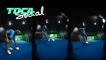 joueur toca en action : tir de ballon