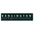 logotipo kensington inmobiliaria de lujo fondo verde oscuro