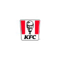 badge kfc colonel sanders rouge, blanc et noir