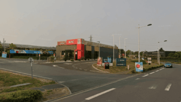 kfc avec drive et livraison en bord de route