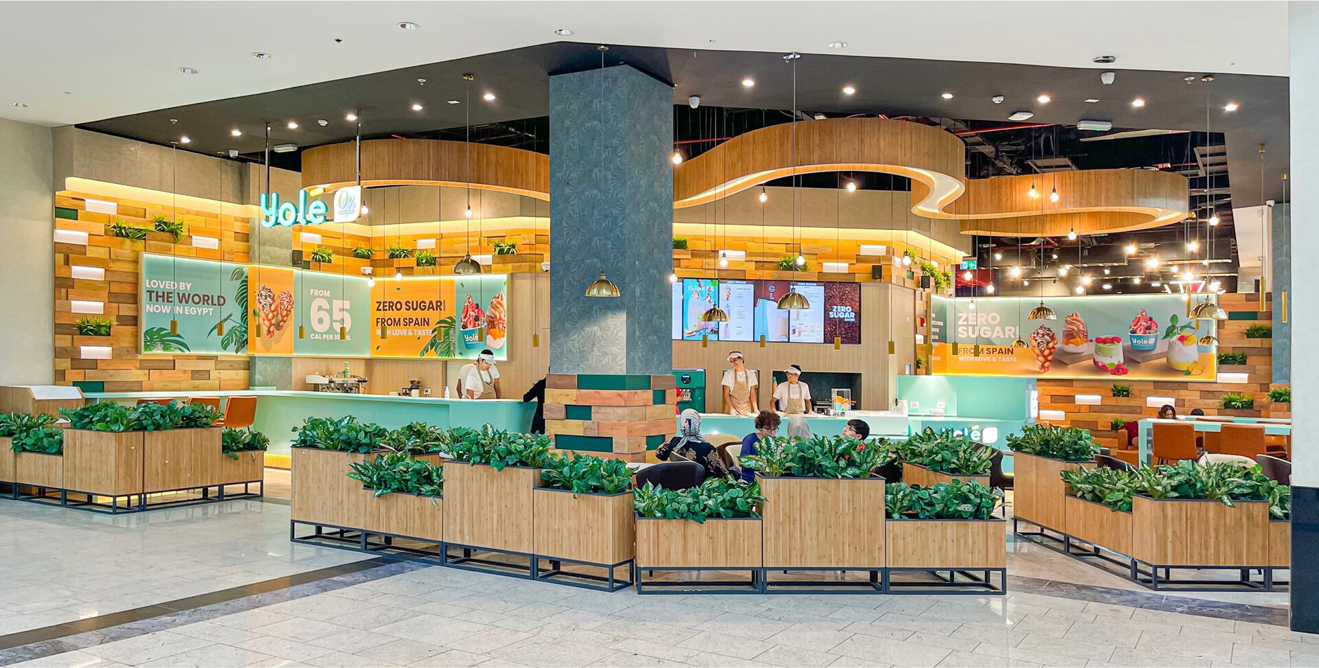 quiosco de helados sin azúcar en centro comercial