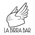logo minimalista la birra bar con pájaro estilizado