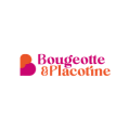logo bicolore moderne «b» magenta et orange