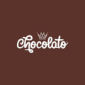 logo chocolaterie artisanale avec couronne