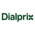 dialprix: logotipo verde minimalista y orgánico