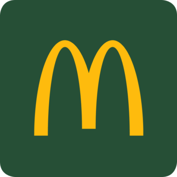 logo m doré sur fond vert foncé