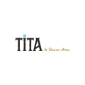 tita: logotipo serif negro con punto turquesa