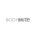 logotipo minimalista bodybrite gris con destello