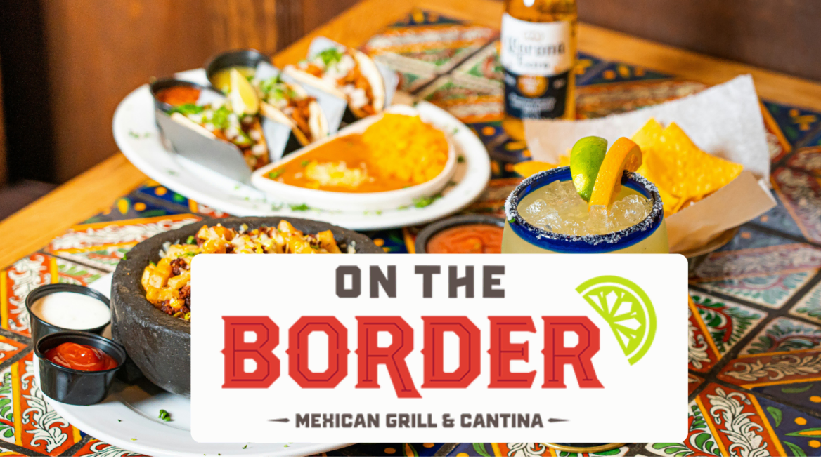 margarita, tacos and chips at mexican grill