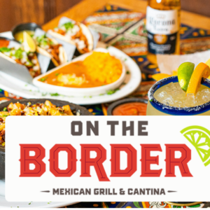 margarita, tacos and chips at mexican grill