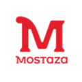 logotipo mostaza rojo con emblema m redondeado