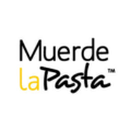 logo muerde lapasta: tipografía moderna y amarilla