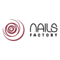logotipo minimalista para salón de uñas bordó