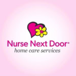 nurse next door heart & flower home care logo
