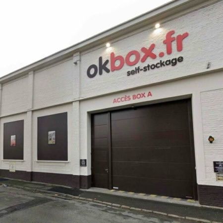 okbox self stockage : façade et accès box a