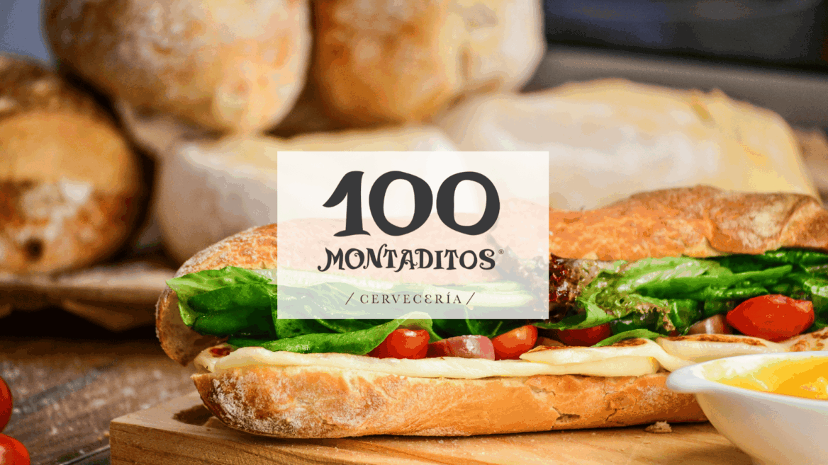 panino rustico 100 montaditos con formaggio e pomodorini