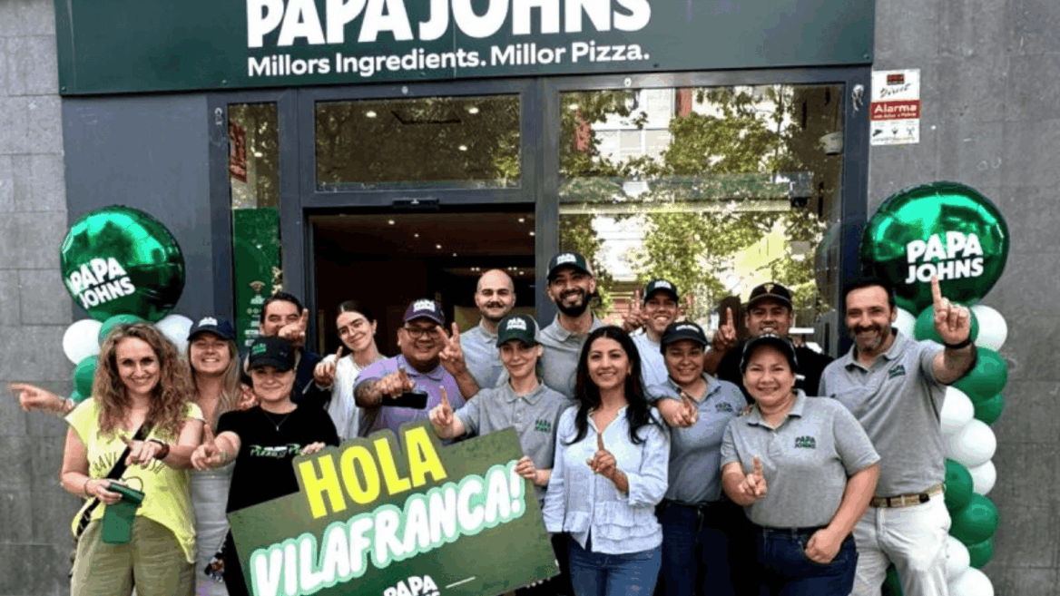 inauguración papa john’s vilafranca: equipo y celebración