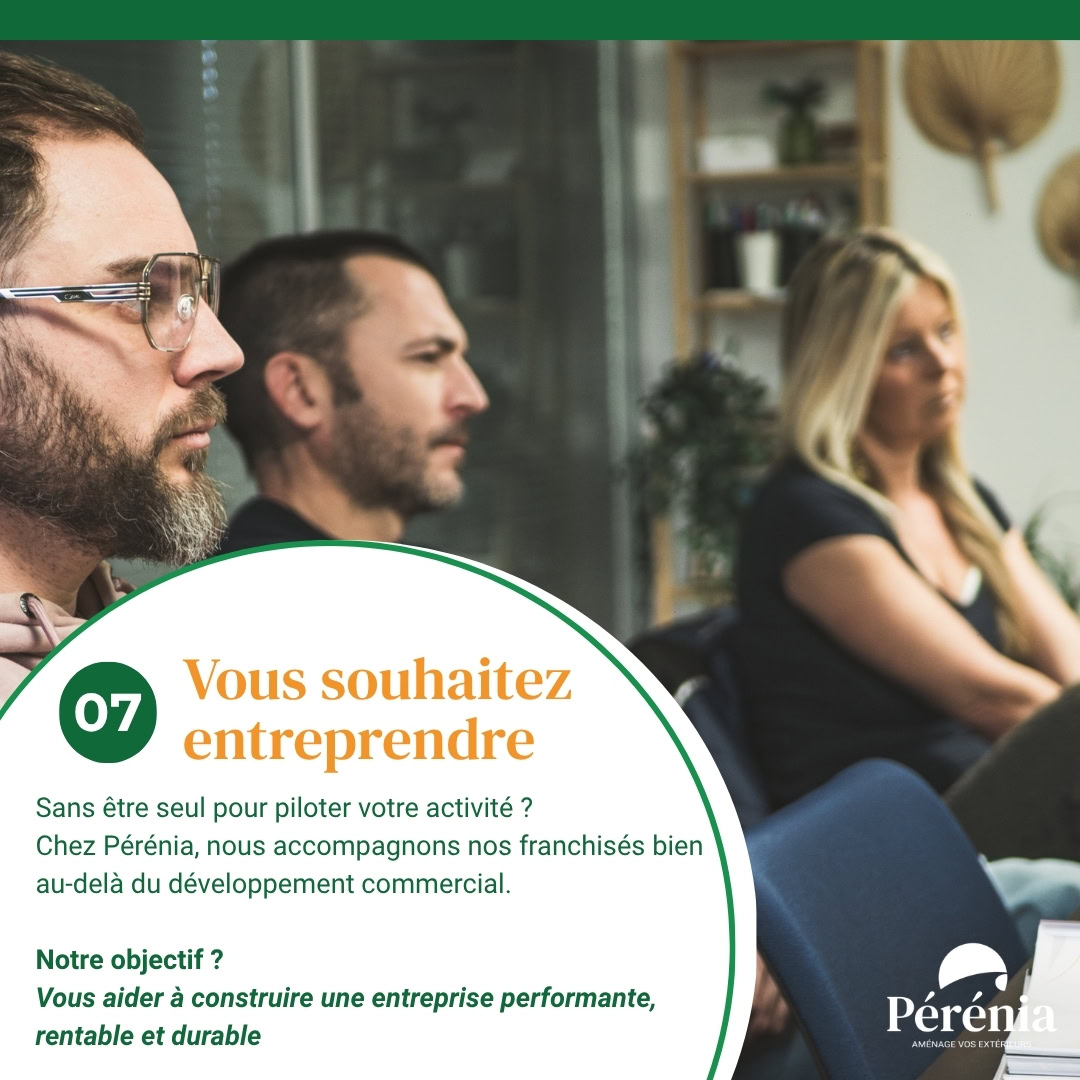 pérénia : accompagnement franchise pour entrepreneurs