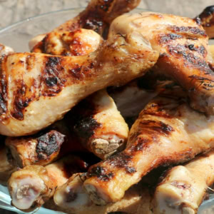 pilons de poulet grillés caramélisés et croustillants