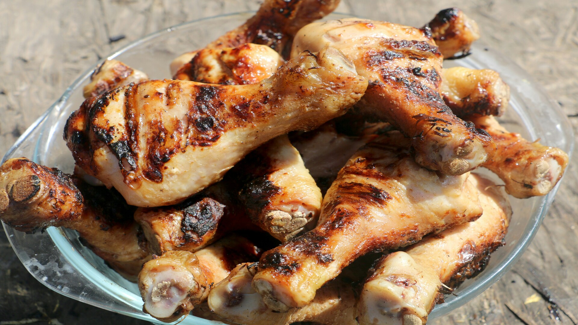 pilons de poulet grillés caramélisés et croustillants
