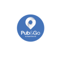 pub&go: blaues app icon mit weißem standort pin