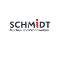 schmidt küchenlogo – minimalistische wortmarke mit punkt