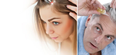 soins du cuir chevelu : appareil et sérum