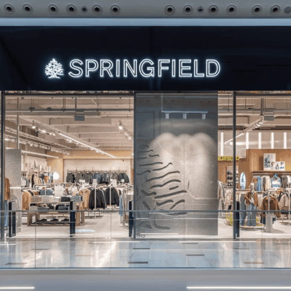 escaparate springfield: moda denim y ropa infantil