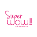 logotipo rosa super wow para salón de uñas