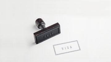 tampon visa sur document officiel