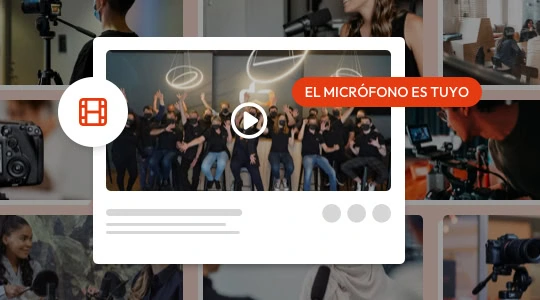 vídeo promocional: el micrófono es tuyo