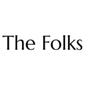 logotipo serif minimalista the folks en negro