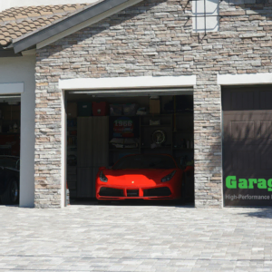 three car garage showcase: classic and modern sports cars