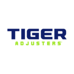 tiger adjusters logo — navy wordmark with lime accent