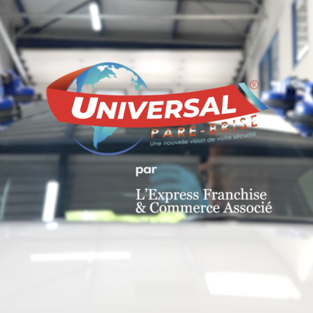 logo universal pare brise en atelier de vitrage auto