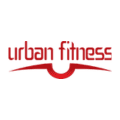 logo urban fitness rosso minimalista e moderno