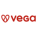 logotipo vega minimalista con emblema en forma de corazón