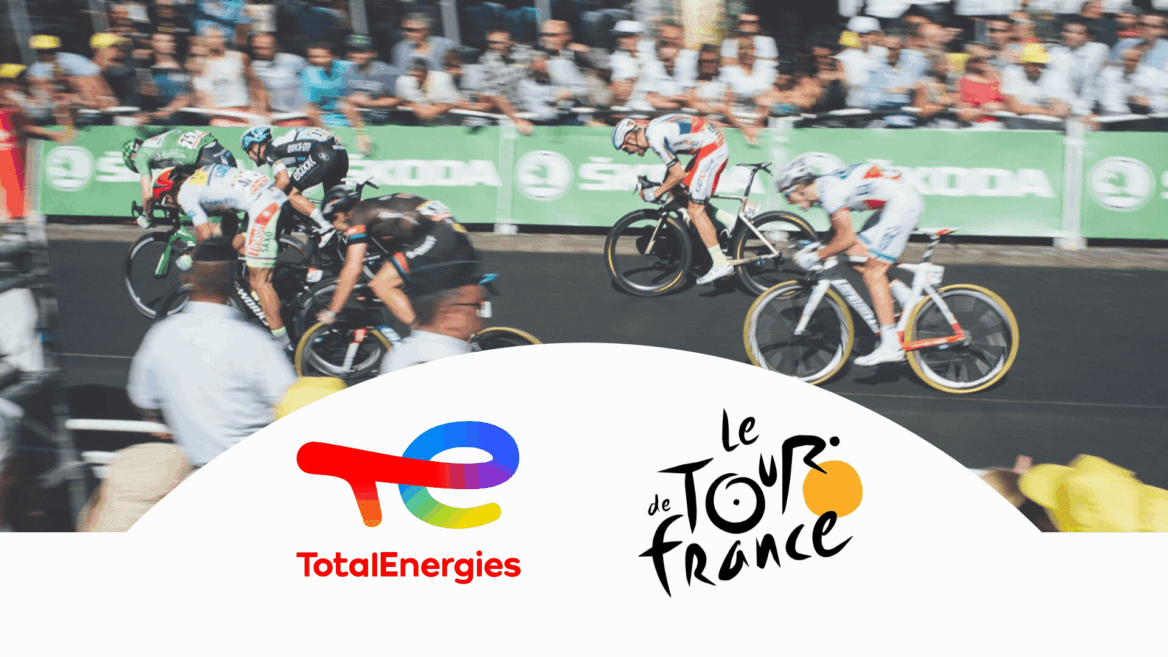 sprint du tour de france avec totalenergies
