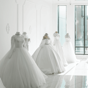 vestidos de novia en atelier luminoso