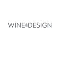 minimalist wine & design wordmark logo