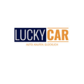 auto logo marineblau und orange mit autosilhouette